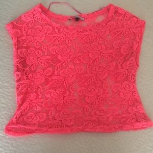 Neon Lace Top